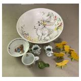 Easter centerpiece bowl, 13" W