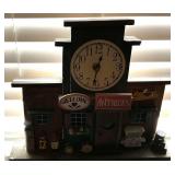 Battery-operated antique store clock