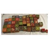Collection of wooden blocks