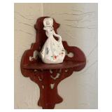 Small corner shelf, 12" T
