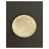 1921 Morgan silver dollar