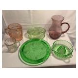 Assortment of colored glass