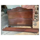 Antique full size bed frame