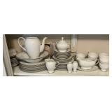Mikasa Ultima + super strong fine china, 55 +/- pieces, some chips