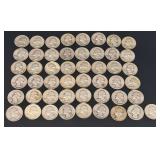 49 Washington silver quarters