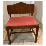 Vintage vanity bench