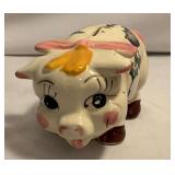 Hand painted Japan piggy bank