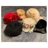 Ladies hats, mostly vintage.