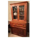 Antique step back china hutch, CONTENTS NOT INCLUDED