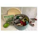 Assortment of cookie and biscuit cutters