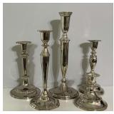 Silverplate candlesticks