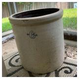 No. 6 crock, sand in the bottom