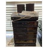 Aiwa stereo system, tape player on the left produces no sound and tapes can not be copied