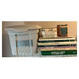 Gardening books, seeds and suet cakes