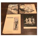 Artwork by Mary Louise Cherob, up to 14 1/2" x 11".