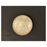 1896 Morgan silver dollar