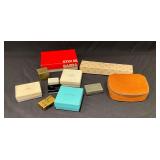 Vintage jewelry boxes, Tiffany & Co, Stix Baer & Fuller
