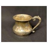 Sterling cup No. 939, 2 1/2" T