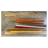 Nice assortment of advertising yard sticks