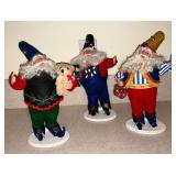 Trio of jolly elves by Ruth Clotfelter Camenisch 1997