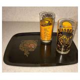 Couroc Giftware serving platter, 12 1/2" L