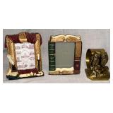 Brass owl, 3D picture frames