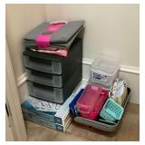 Storage containers, collapsable storage cube, utensil expandable drawers, etc.