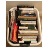 Laundry basket of books