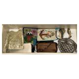 Hand and shoulder bags, beaded and sequined