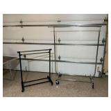 Pair of rolling racks, up to 55" W