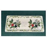 Portmeirion "The Holly and The Ivy" tray 12" L.