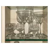 Assorted stemware