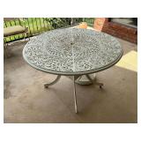 Cast iron table 45" W.