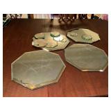 Octagon shaped mirrors