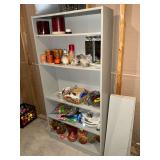 Pressed wood bookcase with adjustable shelves, CONTENTS NOT INCLUDED