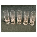 5 cordial/shot glasses