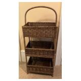 Woven 3-tier shelf