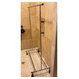 Rolling clothes rack