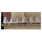 6 metal stocking hangers