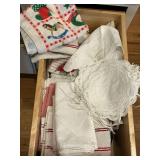 Kitchen linens, towels, napkins, placemats, etc.