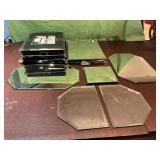 Collection of mirror table settings