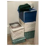 Stemware storage, plate storage and silver cloths, etc.