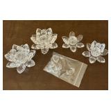 Crystal taper candle holders