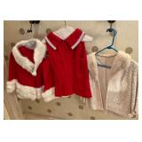Fur trimmed Mrs. Santa outfit