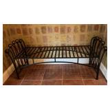 Wrought iron bench