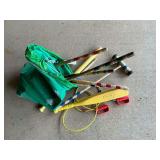 Croquet set and plastic bats, etc.