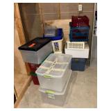 Plastic totes and crates