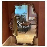 Ornate mirror, 58" W x 41" T