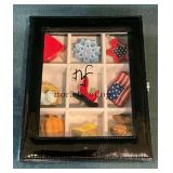 Nora Fleming minis in box, holiday theme