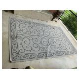 Indoor outdoor carpet 76" x 112".
